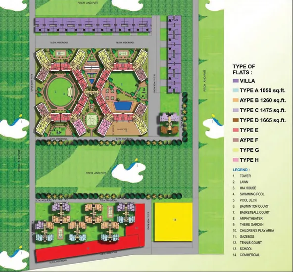 3 BHK 1665 Sq. Ft. Apartment in Antriksh Golf City